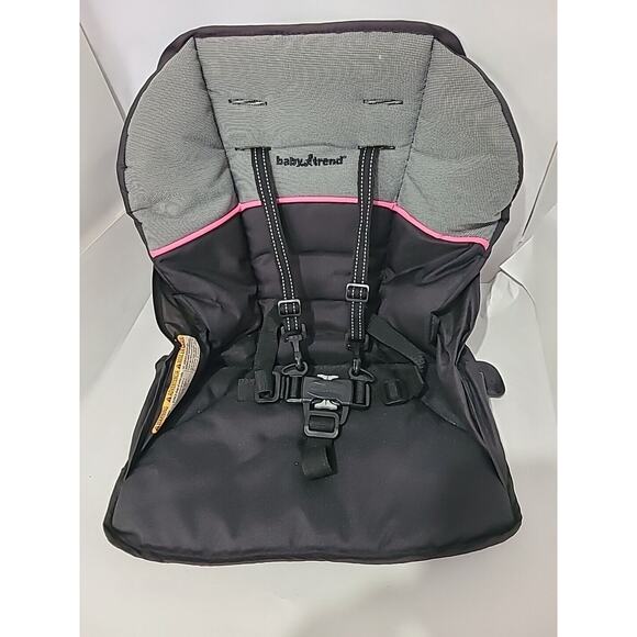 Baby Trend Sit N Stand Double Front Row Seat Cover Fabric Gray Pink #76044 - Picture 1 of 10